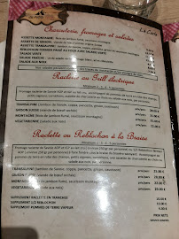 Menu / carte de La Petite Savoie à Bordeaux