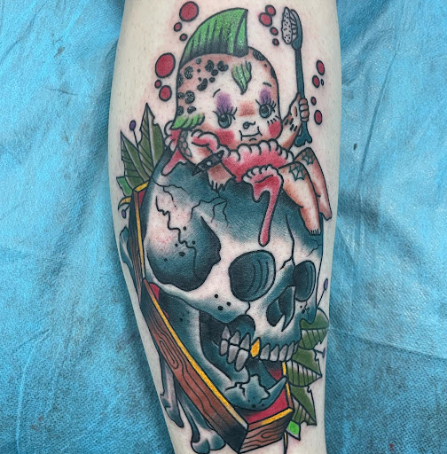 Explore snowboard tattoo ideas, creative tattoo ideas in North Las Vegas, available at Ink Therapy Tattoo Co.