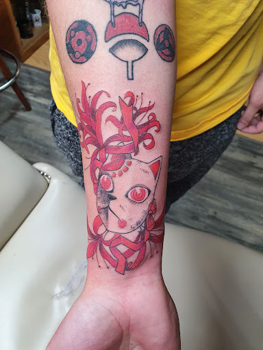 Explore bum tattoo ideas for females, creative tattoo ideas in Eaton, available at Alley Cat Tattoos & Body