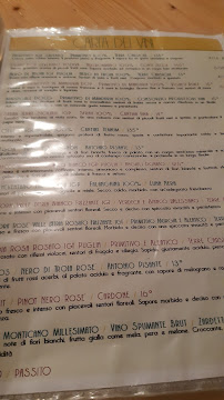 Menu du Le Officine Clandestine à Bari