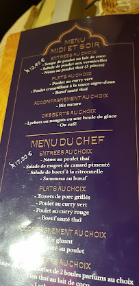 Restaurant thaï Au Petit Thaï à Nanterre - menu / carte