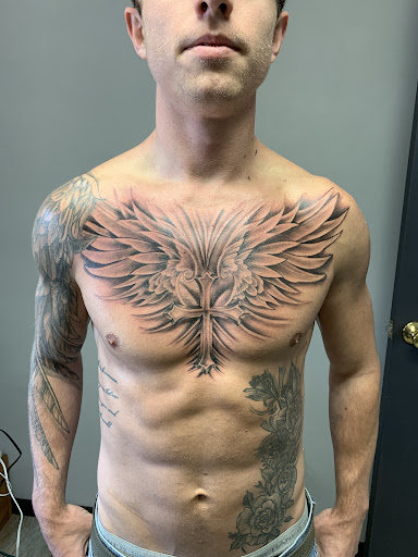 Explore angel number tattoo ideas, creative tattoo ideas in Cambridge, available at Branded Tattoo Co