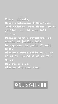 Photos du propriétaire du Restaurant thaï Restaurant Ô Coco'ttes, Thaï Cuisine à Noisy-le-Roi - n°1