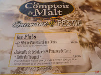 Restaurant Le Comptoir du Malt - Bruay La Buissière à Bruay-la-Buissière carte