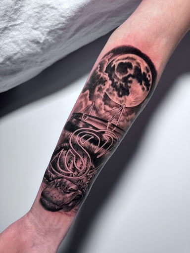 Explore black & white tattoo ideas, creative tattoo ideas in Colorado Springs, available at West Side Tattoo