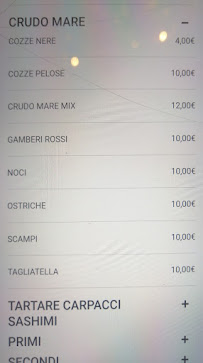 Restaurant de poisson Friggitoria San Domenico à Putignano (le menu)