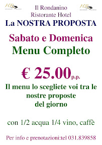 Restaurant italien Rondanino Ristorante Hotel à Alta Valle Intelvi (la carte)