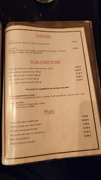 Menu / carte de Ô QG à Bordeaux