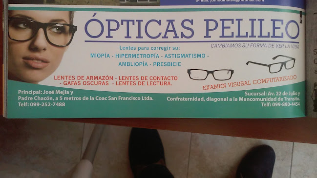 Opiniones de Opticas Pelileo en Pelileo - Óptica