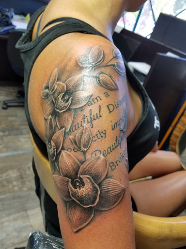 Explore bite mark tattoo ideas, creative tattoo ideas in Calimesa, available at County Line Tattoo