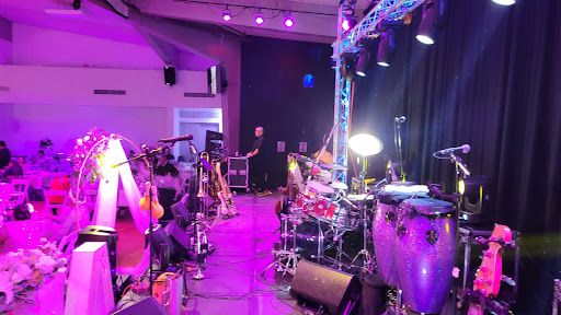 Productions KND stage, LED Video Wall, P.A. sound system, audio, lighting, Dance floor image