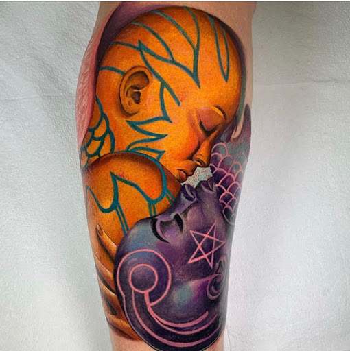 Explore last name tattoo ideas on arm, creative tattoo ideas in Spokane, available at Anchored Art Tattoo