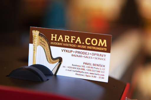 Hudební nástroje Harfa