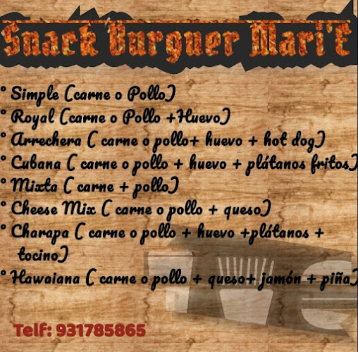 Snack Burguer Grill Mari`E - Jaén