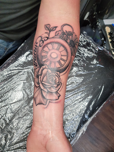 Explore grandma memorial tattoo ideas, creative tattoo ideas in Chattanooga, available at The Sailors Den Tattoos and Piercing & The Scurvy Pearl Music Venue