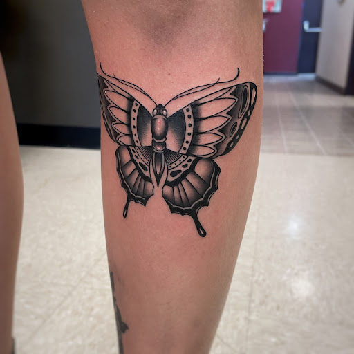Explore life and death sleeve tattoo ideas, creative tattoo ideas in Fogelsville, available at Gilded Heron Tattoo
