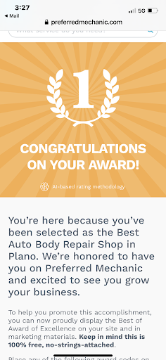 Auto Body Shop «DentMax Auto Collision», reviews and photos, 800 Fulgham Rd #12, Plano, TX 75093, USA