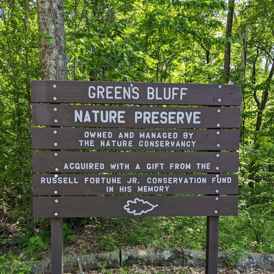 Green's Bluff Trail Head