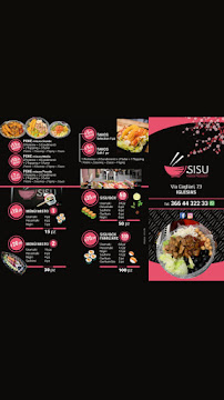 Menu / carte de Sisu Poke&Maki à Iglesias