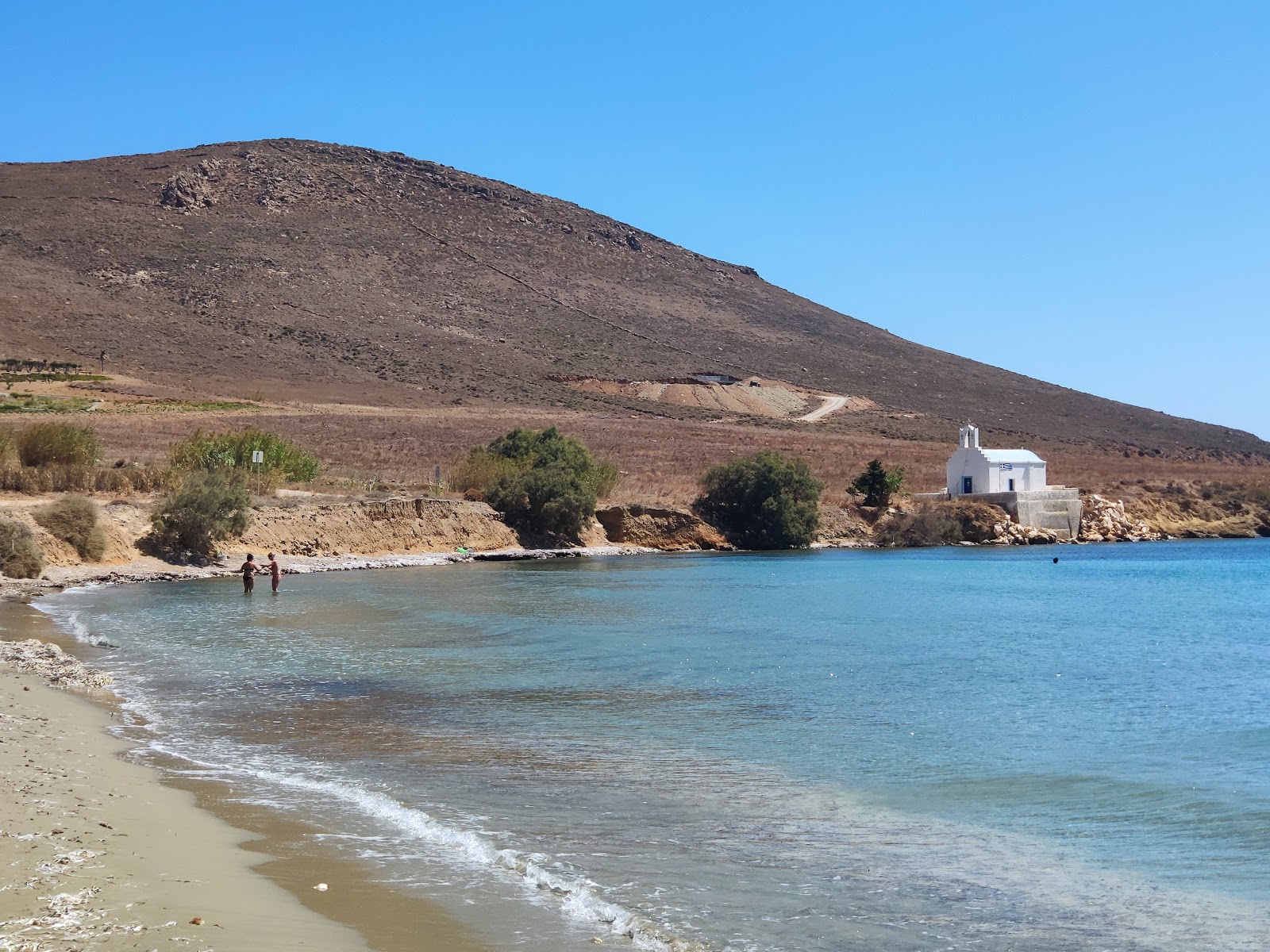 Foto van Molos beach met turquoise puur water oppervlakte
