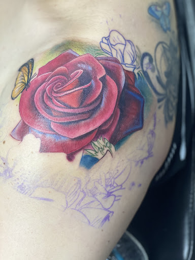 Explore sun tattoo ideas for females, creative tattoo ideas in Killeen, available at Precisely Veiled Tattoo