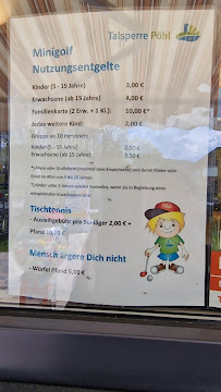 Strandcafe & Minigolfanlage Talsperre Pöhl à Pöhl carte