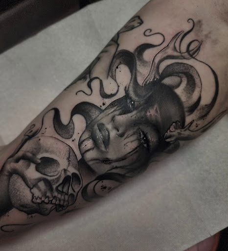 Explore arabic tattoo ideas, creative tattoo ideas in Valdosta, available at Acid Ink Tattoos