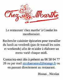 Photos du propriétaire du Restaurant Chez Marthe à Condat-lès-Montboissier - n°10