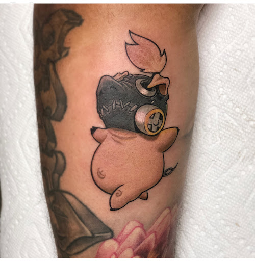 Explore cover up tattoo ideas leg, creative tattoo ideas in Milford, available at Inkhouse 203