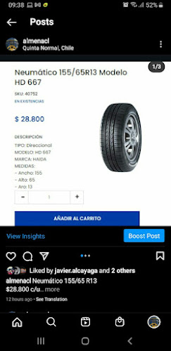 Importadora de Repuestos Almena S.A. - Tienda de neumáticos