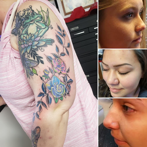 Explore texas flag tattoo ideas, creative tattoo ideas in Elko, available at Tom Custom Tattoos and Body Piercing Studio