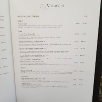 Menu / carte de Ristorante Villaggio à Hamburg