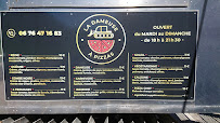 Menu du La Dameuse à Pizzas à Grand-Aigueblanche
