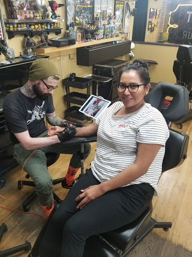 Explore calligraphy tattoo ideas, creative tattoo ideas in Albuquerque, available at Blacklist Tattoo Parlour Tattoo Shop in Albuquerque