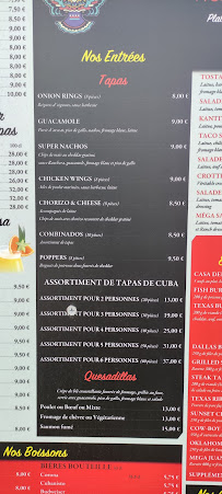 Casa Del Condor à Bagneux menu