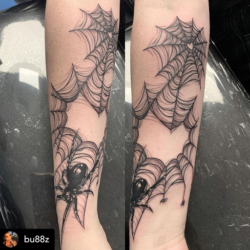 Find tattoo ideas between breast for your next unique tattoo in Murrieta at Diamond City Tattoo & Piercing