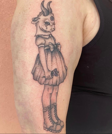 Explore lower stomach tattoo ideas, creative tattoo ideas in Biloxi, available at Artisan Ink Studio