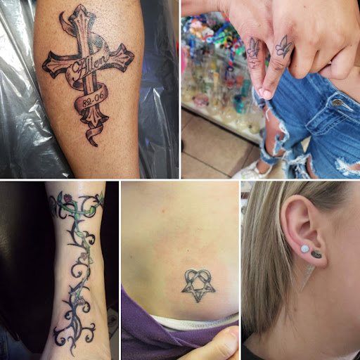 Explore fist bump tattoo ideas, creative tattoo ideas in Elko, available at Tom Custom Tattoos and Body Piercing Studio