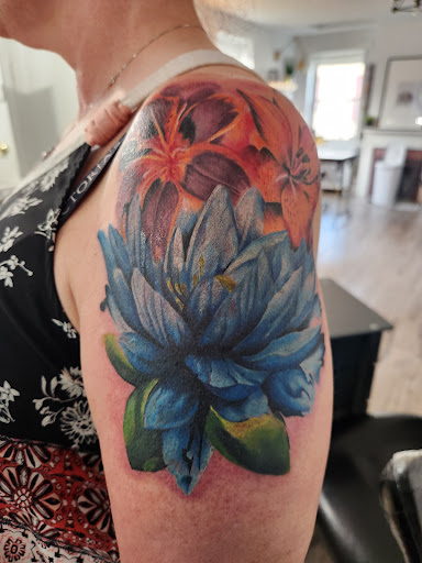 Explore fishing lure tattoo ideas, creative tattoo ideas in Dayton, available at Aisle 9 Tattoo