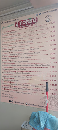 Pizza il Forno da Carlo à Bad Kreuznach carte