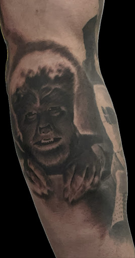 Explore goldendoodle tattoo ideas, creative tattoo ideas in Weatherford, available at Weatherford Tattoo Co.