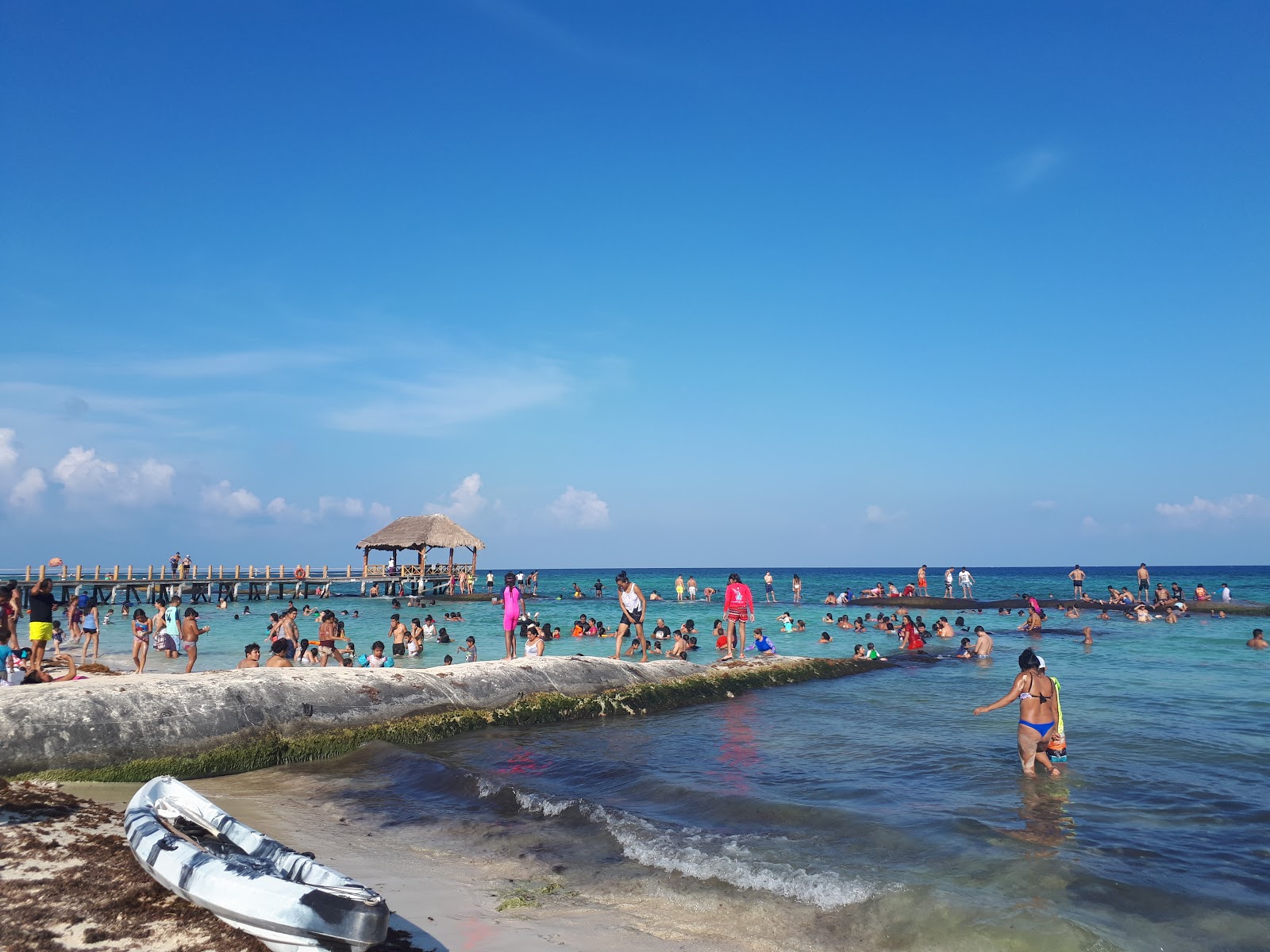 Valokuva Playa Xcalacocoista. - suosittu paikka rentoutumisen tuntijoille