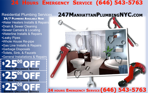 Plumber «24/7 Manhattan Plumbing NYC», reviews and photos, 3441 Broadway, New York, NY 10031, USA