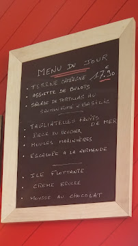 Le Café de Paris à Honfleur menu