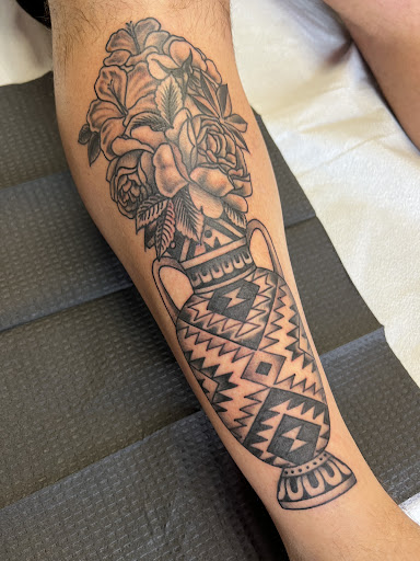 Explore stopwatch tattoo ideas, creative tattoo ideas in Georgetown, available at Iron Rite Tattoo South