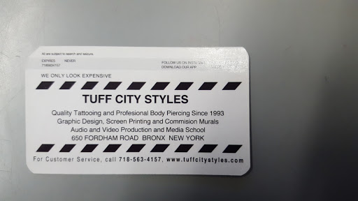 Tattoo Shop «Tuff City Tattoos», reviews and photos, 650 E Fordham Rd, Bronx, NY 10458, USA