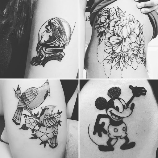 Explore matching tattoos for father and son ideas, creative tattoo ideas in Bloomington, available at Evil by the Needle Custom Tattoo and Piercing Studio