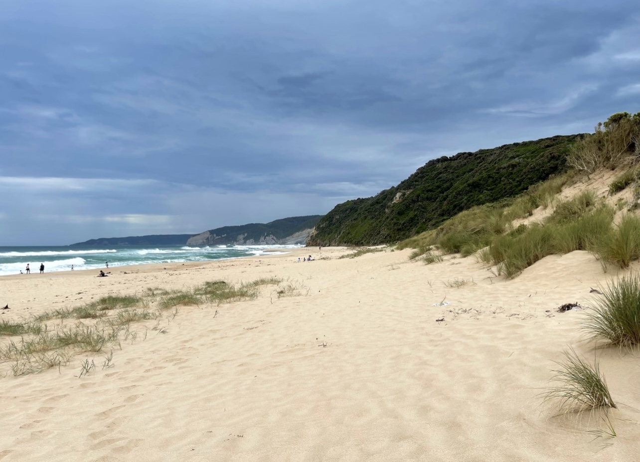 Johanna Beach的照片 带有碧绿色纯水表面
