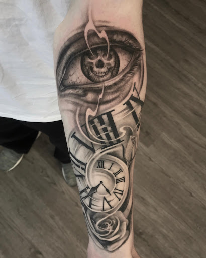 Explore western sleeve tattoo ideas, creative tattoo ideas in Gilbertsville, available at Tattoocek Ink Studio