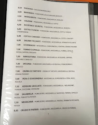 Menu / carte de Pizzeria La Ruota à Praticello